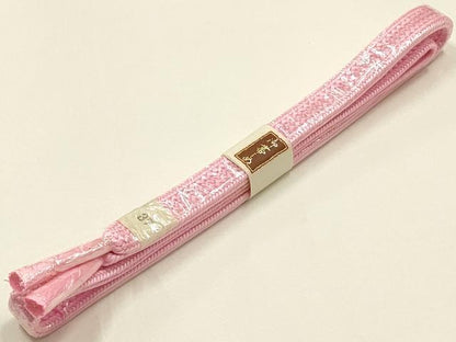 平和屋着物●和装小物　帯締め・帯揚げセット　平組　柄絞り　花柄　逸品　未使用品あり　AABM2283ay