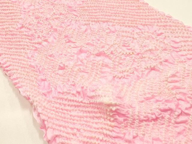 平和屋着物●和装小物　帯締め・帯揚げセット　平組　柄絞り　花柄　逸品　未使用品あり　AABM2283ay