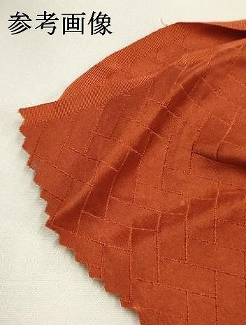 平和屋着物●和装小物　帯締め・帯揚げセット　平組　柄絞り　枝葉文　正絹　逸品　未使用　AABM2290ay