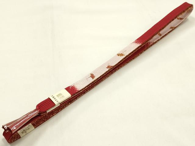 平和屋本店●和装小物　帯締め・帯揚げセット　高麗組　霞花文　金糸　金彩　暈し染め　正絹　逸品　未使用　AABM2314ay