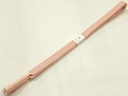 平和屋本店●和装小物　帯締め・帯揚げセット　笹浪組　地紙花文　金糸　金彩　暈し染め　正絹　逸品　未使用　AABM2317ay