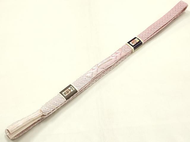 平和屋本店●和装小物　帯締め・帯揚げセット　平組　舞花文　辻が花　金糸　金彩　暈し染め　正絹　逸品　未使用　AABM2330ay