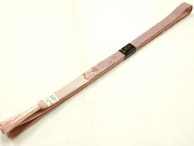 平和屋本店●和装小物　帯締め・帯揚げセット　高麗組　たたき染め　金糸　金銀彩　暈し　正絹　逸品　未使用　AABM2343ay