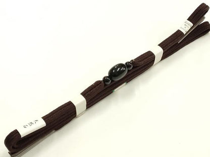 平和屋着物▼和装小物　上質な帯締め　帯留め付き　天然石　冠組　逸品　未使用　AABM2387ay
