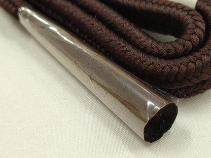 平和屋着物▼和装小物　上質な帯締め　帯留め付き　天然石　冠組　逸品　未使用　AABM2387ay