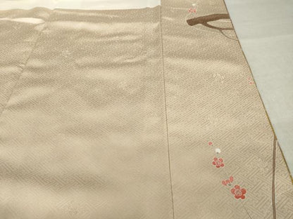 平和屋着物●豪華色留袖　流水枝梅文　金彩　正絹　逸品　AABM2402ck