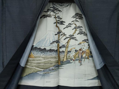 平和屋着物●男性　本場大島紬　アンサンブル　100亀甲　総詰め　正絹　逸品　AABM2403ck
