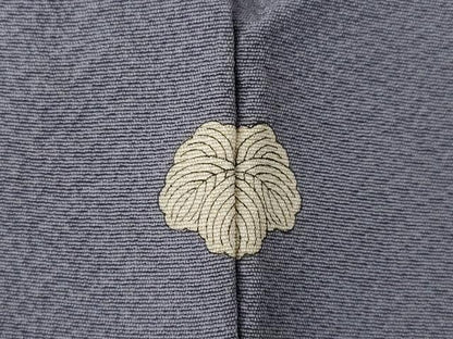 平和屋着物●本草木染作家　瑞鳳　色無地　葡萄鼠色　正絹　逸品　AABM2416ck