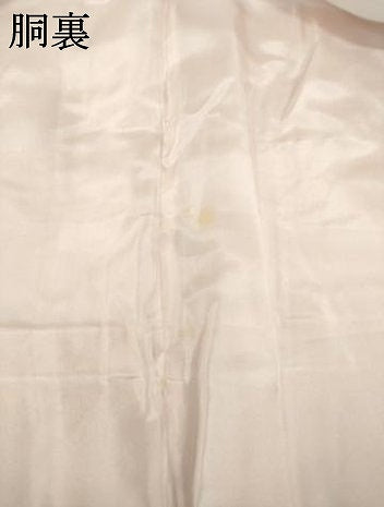 平和屋着物●上質な色無地　雲重ね地紋　珊瑚色　正絹　逸品　AABM2418ck