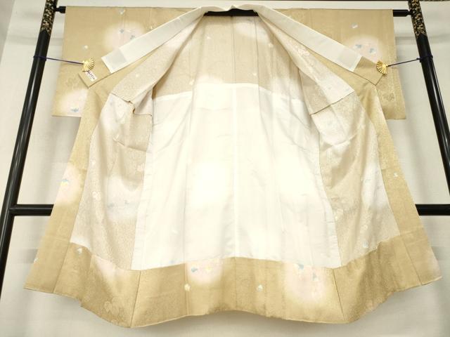 平和屋着物●長襦袢　無双仕立て　唐草文　暈し染め　やまと誂製　正絹　逸品　AABM2442ck
