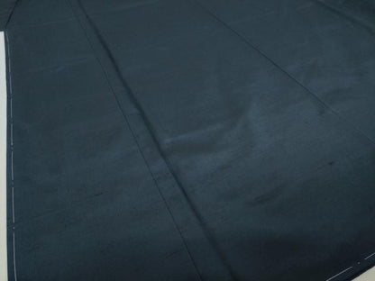 平和屋着物●男性　紬　アンサンブル　色無地　藍鉄色　キングサイズ　正絹　逸品　未使用　AABM2447ck