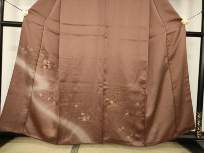平和屋着物●訪問着　花籬文　暈し染め　金糸　金彩　正絹　逸品　AABM2450ck