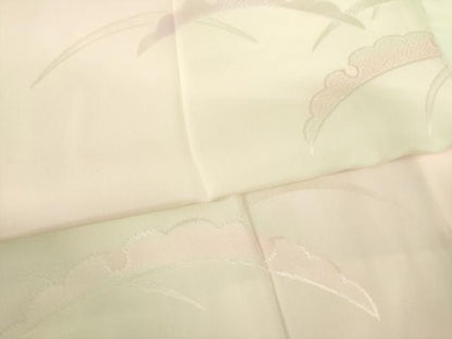 平和屋着物●長襦袢　袷　雪芝文　暈し染め　正絹　逸品　AABM2453ck
