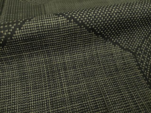 平和屋着物●本場大島紬　7マルキ　亀甲文　正絹　逸品　AABM2454ck