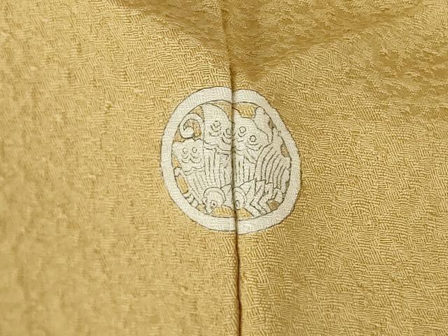 平和屋着物●上質な色無地　飴色　正絹　逸品　未使用　AABM2463ck