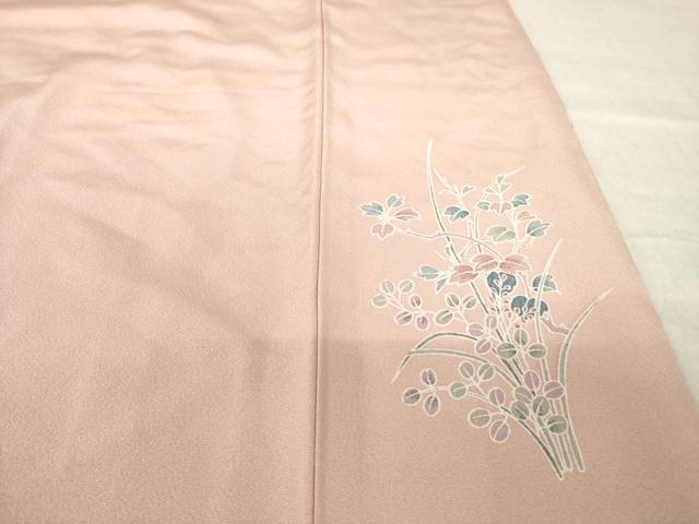 平和屋着物●訪問着　友禅　風景花文　暈し染め　正絹　逸品　AABM2466ck
