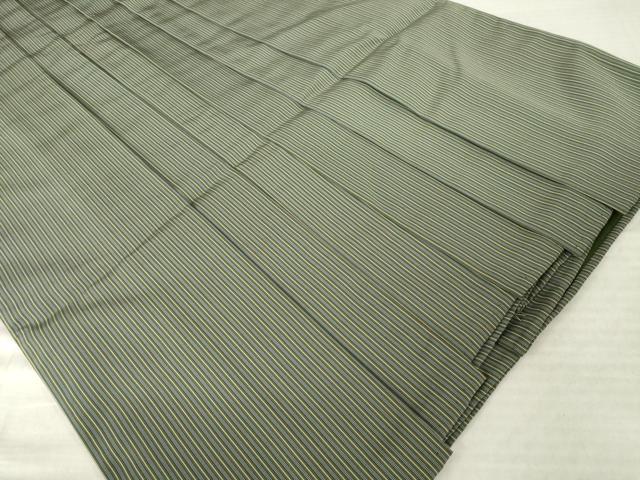 平和屋着物●男性　馬乗り袴　縞　正絹　逸品　AABM2490ck