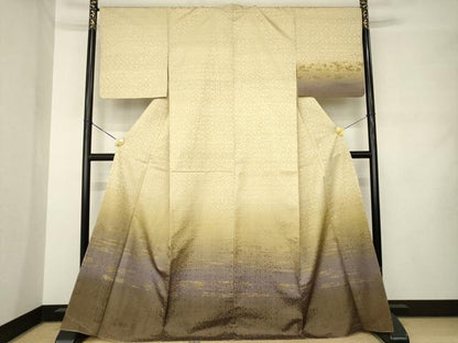 平和屋着物●創業280年　誉田屋源兵衛　訪問着　霞文　金彩　正絹　逸品　未使用　AABM2495ck