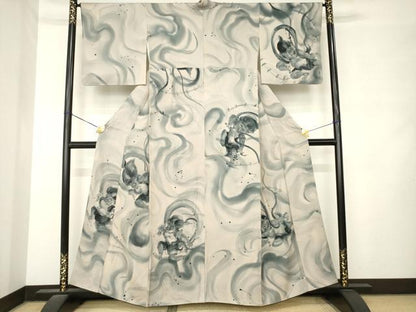 平和屋着物●訪問着　風神雷神　健勝苑扱い　正絹　逸品　AABM2497ck