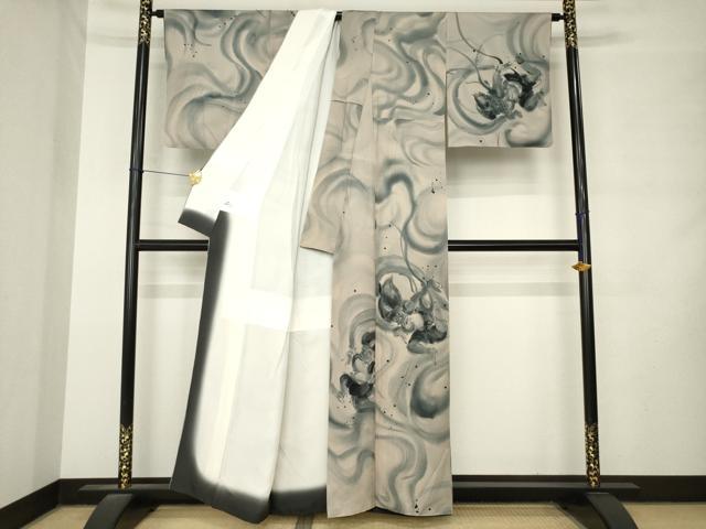 平和屋着物●訪問着　風神雷神　健勝苑扱い　正絹　逸品　AABM2497ck