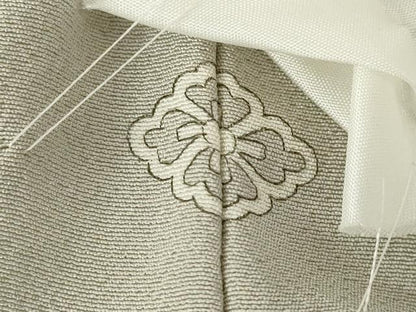 平和屋着物●上質な色無地　枯野色　正絹　逸品　未使用　AABM2499ck