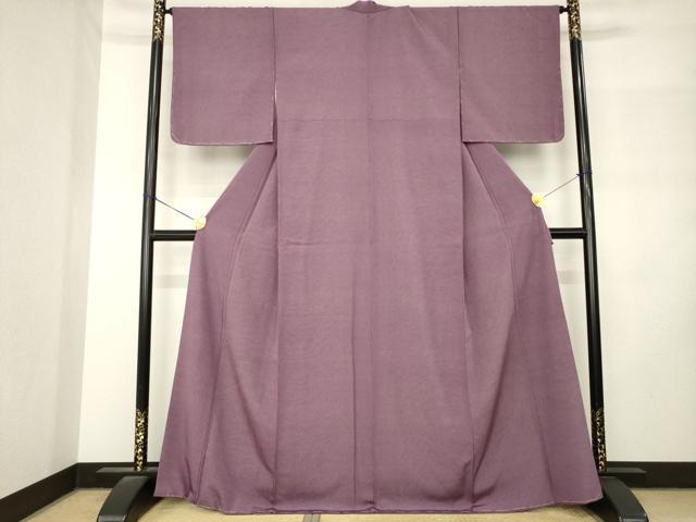 平和屋着物●人間国宝　初代 六谷梅軒(六谷紀久男)錐彫り　重要無形文化　財伊勢型紙　江戸小紋　角通し　正絹　逸品　未使用　AABM2510ck