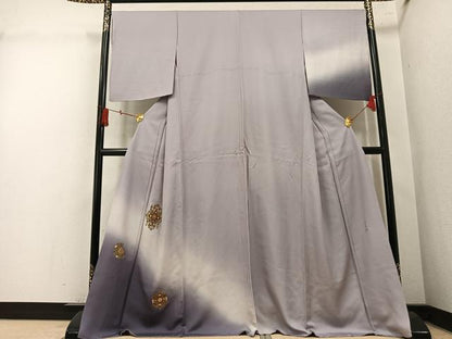 平和屋着物●訪問着　作家物　螺鈿　舞花文　暈し染め　金彩　正絹　逸品　AABM2521ph