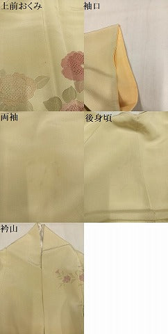 平和屋着物●中国三大刺繍　スワトウ刺繍　汕頭刺繍　総刺繍　訪問着　草花文　正絹　逸品　AABM2523ph