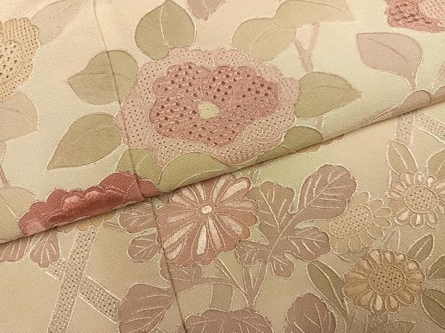 平和屋着物●中国三大刺繍　スワトウ刺繍　汕頭刺繍　総刺繍　訪問着　草花文　正絹　逸品　AABM2523ph