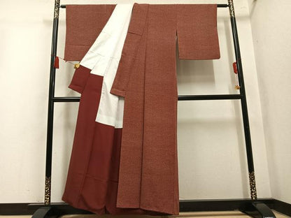 平和屋着物●江戸小紋　大小あられ　正絹　逸品　AABM2532ph