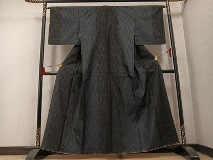 平和屋着物●本場大島紬　立涌文　正絹　逸品　AABM2534ph