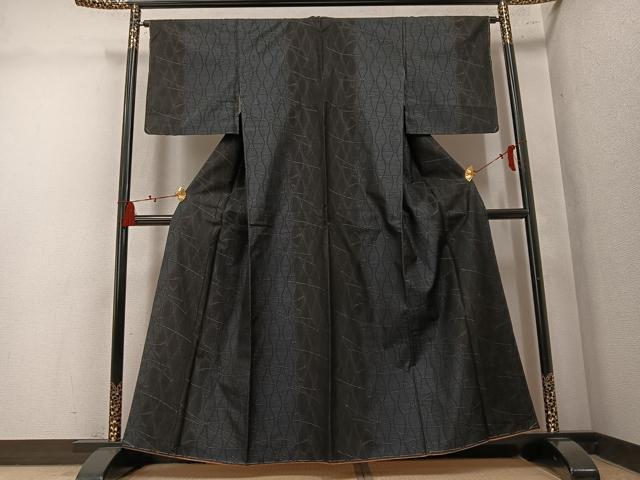 平和屋着物●本場大島紬　立涌文　正絹　逸品　AABM2534ph