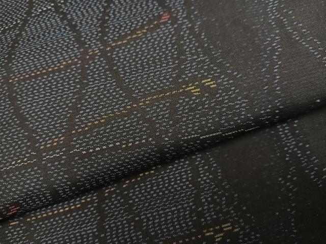 平和屋着物●本場大島紬　立涌文　正絹　逸品　AABM2534ph