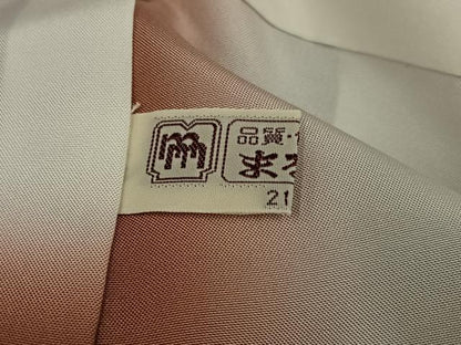 平和屋着物●本場大島紬　染大島　柿渋染　草花文　久保織物謹製　まるやま扱い　証紙付き　正絹　逸品　未使用　AABM2536ph