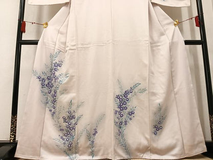 平和屋着物●訪問着　草花文　暈し染め　正絹　逸品　未使用　AABM2542ph