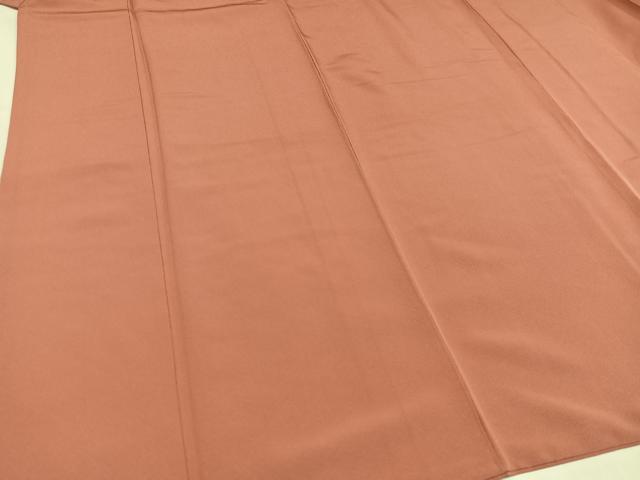 平和屋着物●上質な色無地　曙色　正絹　逸品　AABM2557ph