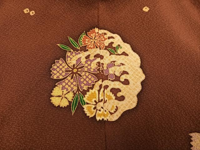 平和屋着物●こむさでもーど・COMME CA DU MODE　振袖　舞花文　暈し染め　正絹　逸品　AABM2565ph
