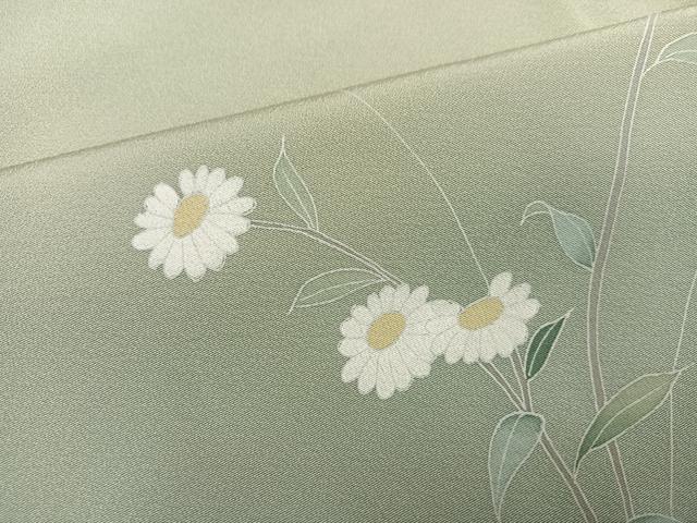 平和屋着物●訪問着　草花文　暈し染め　正絹　逸品　AABM2578ph