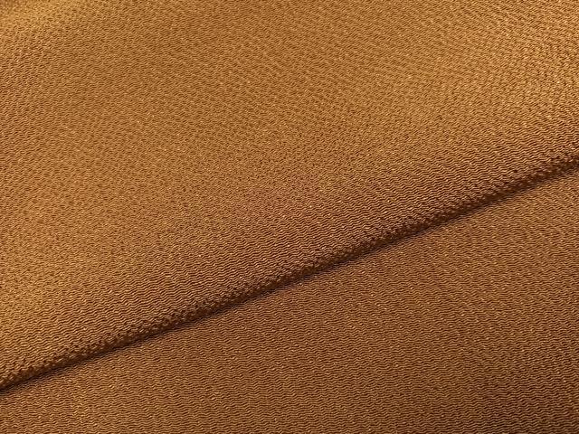 平和屋着物●上質な色無地　丁字染色　鬼しぼ縮緬　正絹　逸品　AABM2593ph