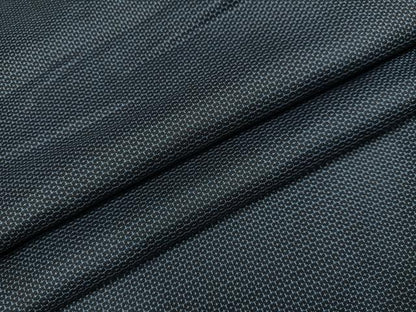 平和屋着物●男性　紬　アンサンブル　100亀甲　総詰め　正絹　逸品　未使用　AABM2609ph