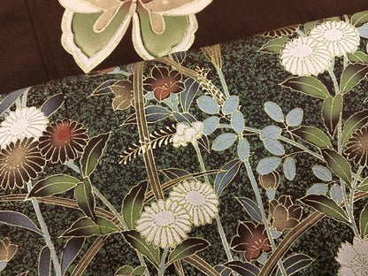 平和屋着物●豪華振袖　花蝶文　金彩　正絹　逸品　AABM2610ph
