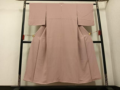 平和屋着物●上質な色無地　ときがら茶色　正絹　逸品　未使用　AABM2616ph