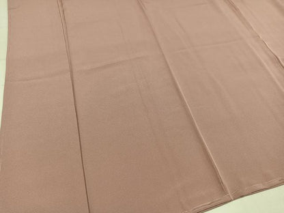 平和屋着物●上質な色無地　ときがら茶色　正絹　逸品　未使用　AABM2616ph
