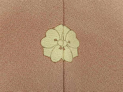 平和屋着物●上質な色無地　ときがら茶色　正絹　逸品　未使用　AABM2616ph