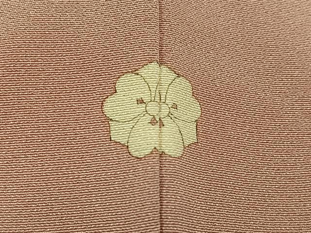 平和屋着物●上質な色無地　ときがら茶色　正絹　逸品　未使用　AABM2616ph