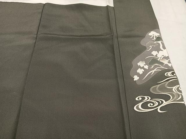 平和屋着物●豪華色留袖　作家物　徳永青筆　群れ鶴浜松文　暈し染め　金彩　正絹　逸品　AABM2631ph