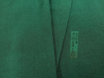 平和屋着物●重要無形文化財　人間国宝　中村勇二郎　江戸小紋　古代菊　正絹　逸品　AABM2634ph
