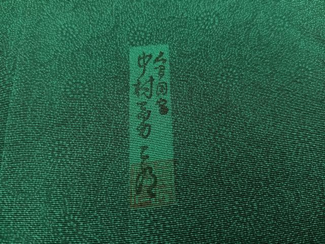 平和屋着物●重要無形文化財　人間国宝　中村勇二郎　江戸小紋　古代菊　正絹　逸品　AABM2634ph