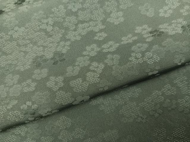 平和屋着物●上質な色無地　花地紋　岩井茶色　正絹　逸品　AABM2635ph