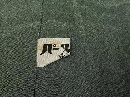 平和屋着物●上質な色無地　花地紋　岩井茶色　正絹　逸品　AABM2635ph